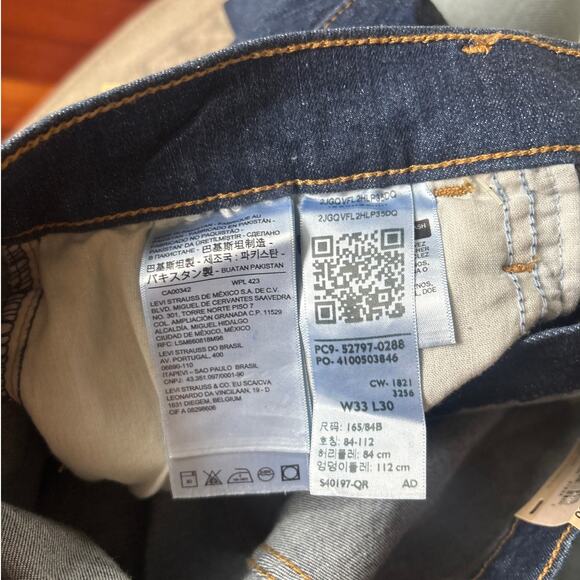 NWT LEVIS 720 High Rise Super Skinny Jeans  33 x 30 - Picture 7 of 8